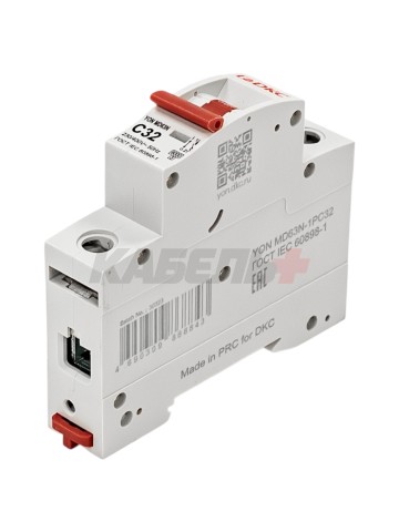 Автоматический выключатель YON max типа MD63N, 6кА, 1 полюс, хар-ка C, 32А DKC