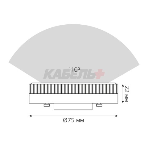 Лампа Gauss Elementary GX53 11W 850lm 6500K LED 1/10/100