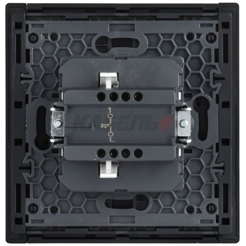 FORTE&PIANO Выключатель 1-клавишный самовозвратный 10А FP610M металл шампань IEK