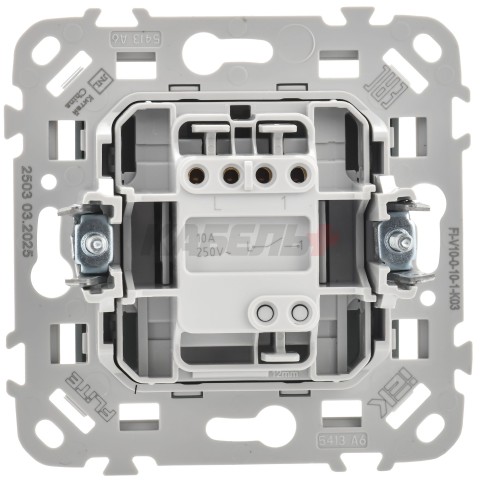 FLITE Выключатель 1-клавишный 10А ВС11-1-0-ФлС серый IEK