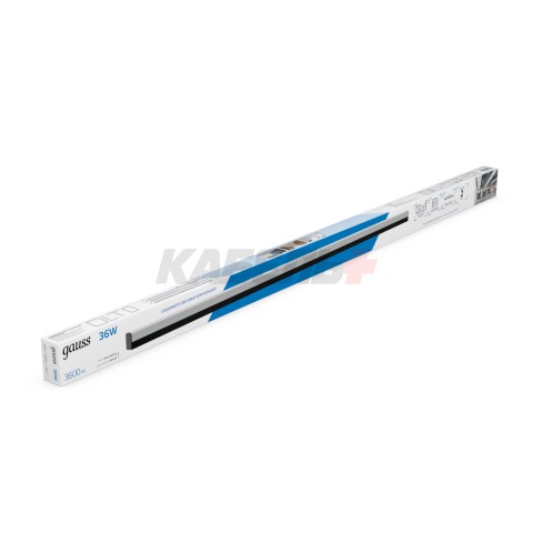 Св-к светодиодный матовый Gauss IP40 1190x60x36мм 36W 3600Лм 6500K Shop Lighting черный 1/20