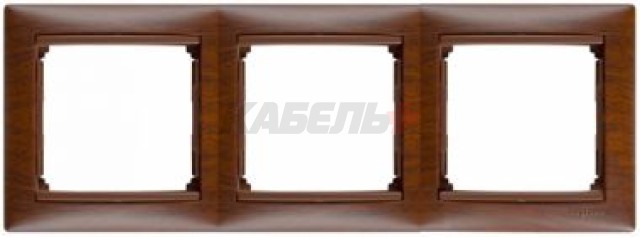 VALENA DIY Рамка 3-местная дерево тонированное