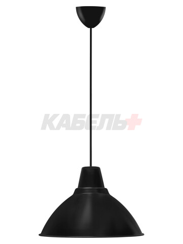 Светильник НСБ 2537/1 "Steel" 40 Вт, E27, черный, шнур черный TDM