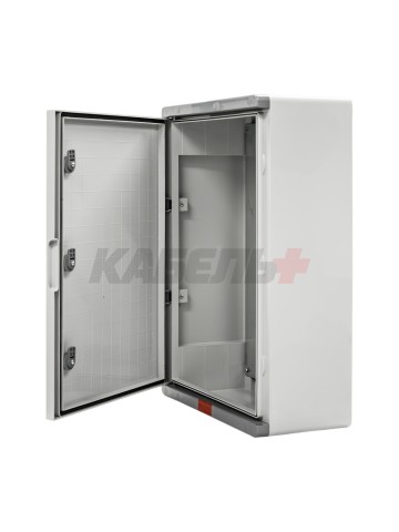 Пластиковый корпус 600х400х200 (ВхШхГ) серая дверь, с монтажной платой, Design Pro Series IP67