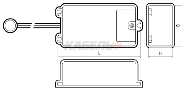 Датчик движения мебельный PMS-IR 050 500W 230V 30° WH IP20 Jazzway