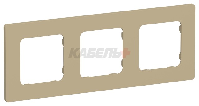FLITE Рамка 3-местная РУ-3-К-ФлХ хаки IEK