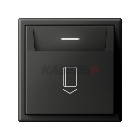 ARTGALLERY ВЫКЛЮЧАТЕЛЬ карточный 10А, без задержки времени, быстр.клемм., БАЗАЛЬТ