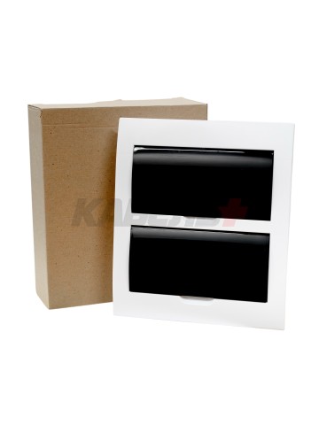 Корпус пластиковый ЩРВ-П-24 черн. прозр. дверь IP41 GENERICA