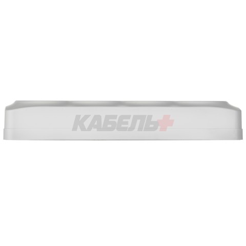 GLORY Розетка 4-местная для открытой установки без заземления без защитных шторок 10А РС24-2-ХБм белый матовый IEK