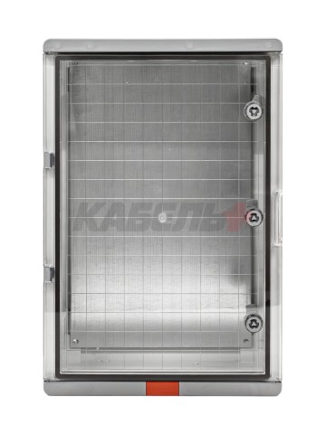 Пластиковый корпус 600х400х200 (ВхШхГ) прозрачная дверь, с монтажной платой, Design Pro Series IP67