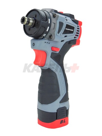 Аккумуляторный бесщеточный шуруповерт со съемным патроном E0241 PROFIPOWER BL-161B (16В, 40Нм, Li-ion 2шт,2.0Ач, З/У, в кейсе)