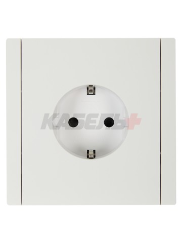 FORTE&PIANO Розетка 1-местная с заземлением с защитными шторками винтовое крепление 16А FP215 белый IEK