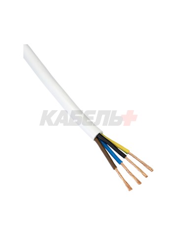 Провод ПВС-Т 3х2,5+1х2,5 бел