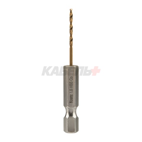 Набор сверл по металлу «Кобальт», 1,5-10 мм, Р6М5К5, шестигранный хвостовик, 10 шт. KRANZ