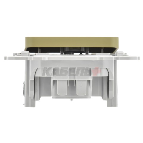 FLITE Выключатель 1-клавишный 10А ВС11-1-0-ФлО оливковый IEK