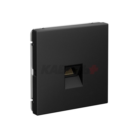 ARTGALLERY РОЗЕТКА компьютерная RJ45, кат. 6A, механизм, КАРБОН