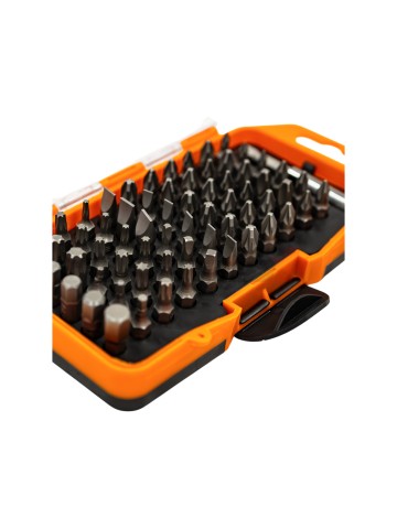 Набор бит №4, 66 бит: SL, PH, PZ, HEX, TORX, SQ, удлинитель, сталь CR-V, в пласт. держ.«Алмаз» TDM