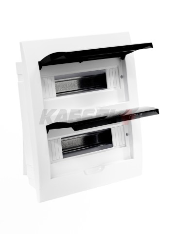 Корпус пластиковый ЩРВ-П-24 черн. прозр. дверь IP41 GENERICA