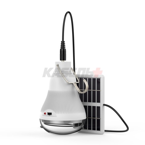 Лампа Gauss A60 3W 130lm 4000K E27 с солнечной панелью LED 1/40