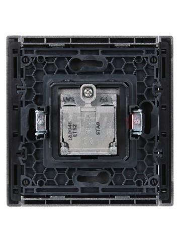 FORTE&PIANO Розетка двойная TV+SAT FP538 сталь IEK