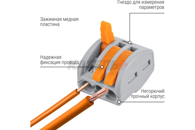 Соединительная клемма СК-413 (2,5мм2) TDM