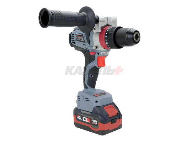 Аккумуляторный бесщеточный НАБОР 2в1 ProfiSet-2С18 (Li-ion-2шт, 4Ач, Адаптер HEX, набор головок, З/У, кейс, E0186, E0087)