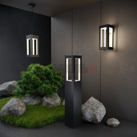 1529 TECHNO LED / Светильник садово-парковый чёрный