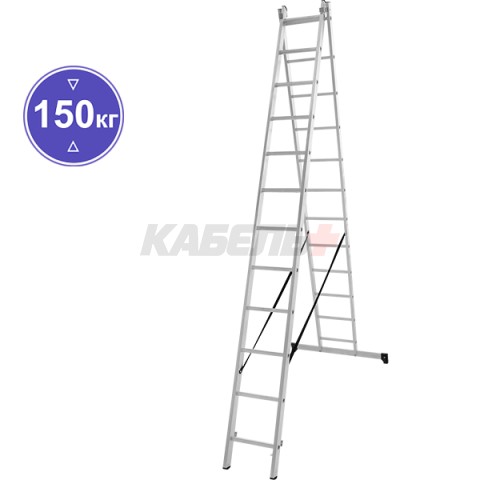 Лестница 2х12 двухсекционная ал., серия NV122 Новая высота