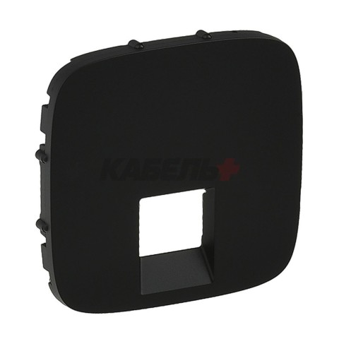 Valena Allure - Лицевая панель для одиночных телефонных/информационных розеток, антрацит