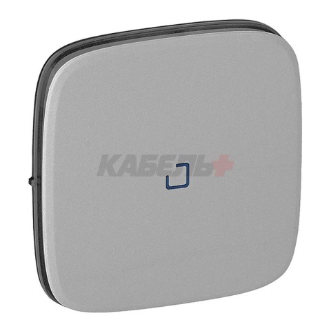 Valena Allure - Лицевая панель для выключателя одноклавишного с подсветкой, алюминий