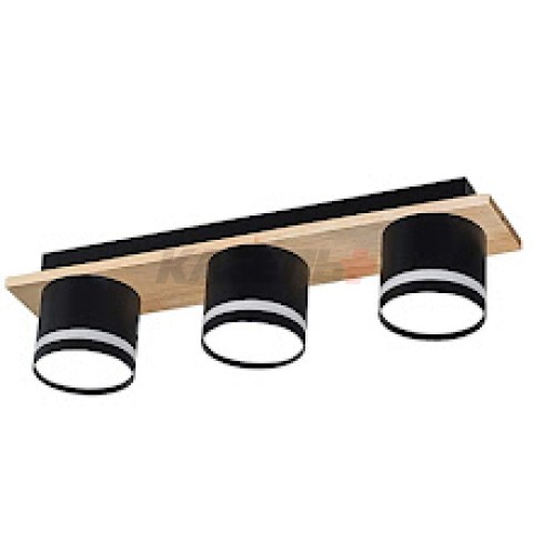 Светильник X4516/3 черный/дерево