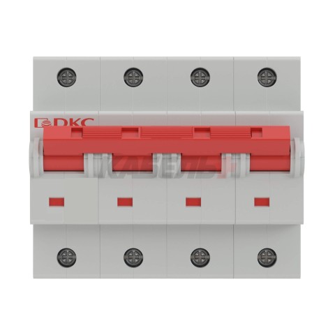 Автоматический выключатель модульный YON MD125 3P+N 100А D 15kA DKC