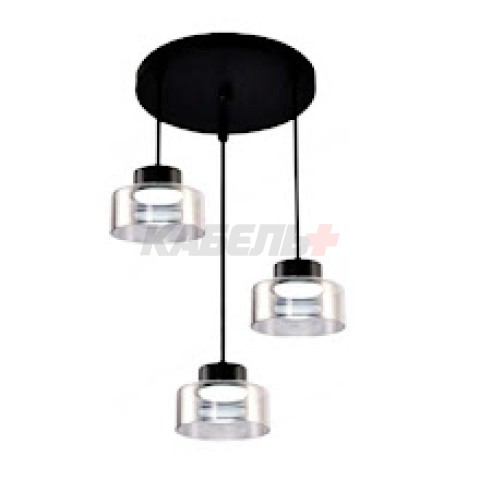 Светильник X-GX53 1109/3A чёрный