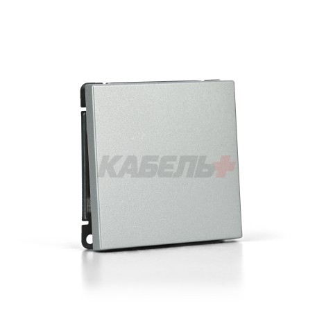 ARTGALLERY 1-клавишный ВЫКЛЮЧАТЕЛЬ КНОПОЧНЫЙ, 10А, механизм, АЛЮМИНИЙ