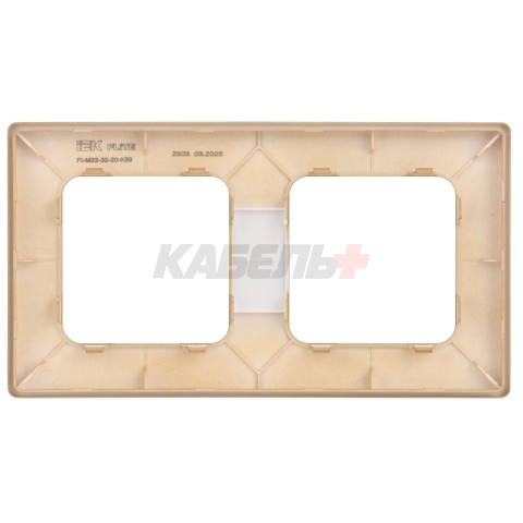 FLITE Рамка 2-местная РУ-2-К-ФлХ хаки IEK