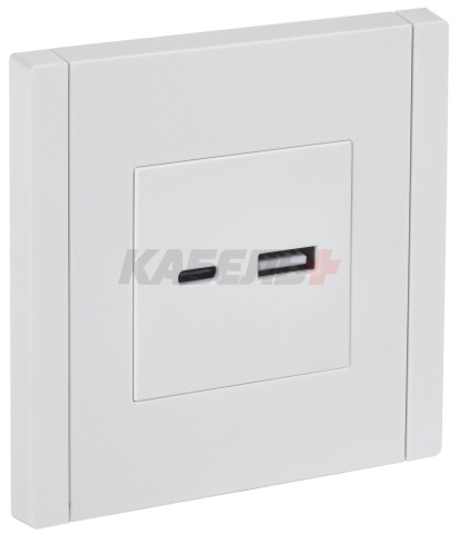 FORTE&PIANO Розетка USB A+C 3,1А FP250 белый IEK