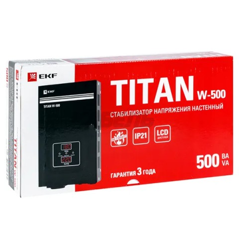Стабилизатор напряжения настенный TITAN W-500 EKF