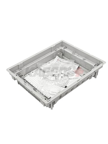 U24FPW IT PL, Щит встраиваемый мультимедийный, 2 ряда, белая дверца, IP30