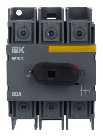 Выключатель-разъединитель модульный ВРМ-2 3P 80А IEK