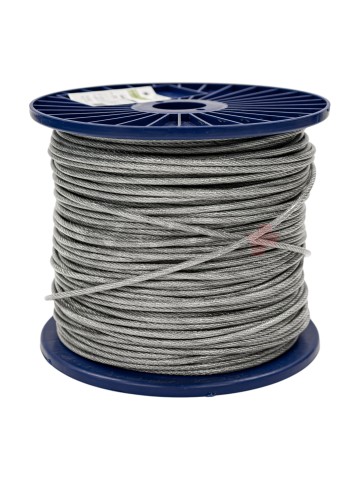 DIN 3055 Трос сталь в ПВХ SWR M 3 PVC М 4 (200м)