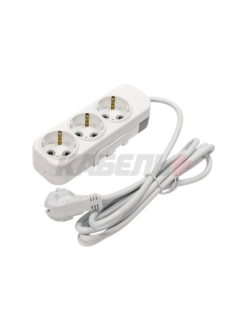 EL-BI,Myra,удлинитель 3гн2м с/з белый,527-010202-311