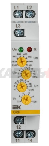 Реле контроля фаз ORF-05 трехфазное 220-460В AC IEK
