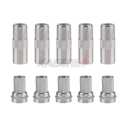 Переходник гнездо F – штекер TV ZnNi PROconnect