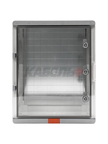 Пластиковый корпус 500х400х180 (ВхШхГ) прозрачная дверь, с монтажной платой, Design Pro Series IP67