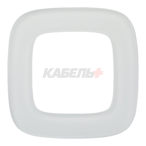 Valena Allure - Рамка 1 пост, белое стекло