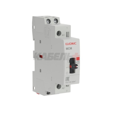 Контактор модульный YON max типа MCМ с ручным управлением, 2P, 25A, 240В, 2НО DKC