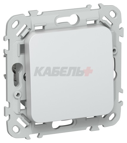 FLITE Выключатель 1-клавишный 10А ВС11-1-0-ФлЖ жемчуг IEK