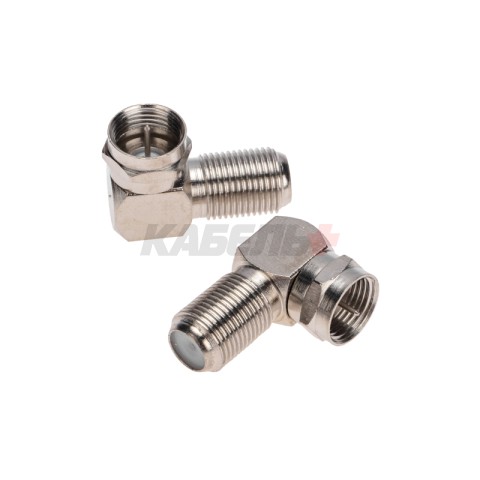 Переходник угловой штекер F – гнездо F REXANT