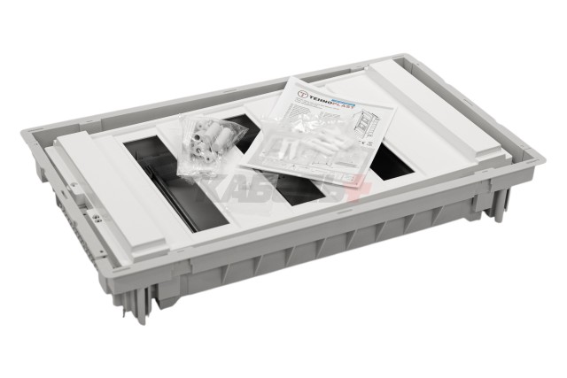 U36FP, Щит встраиваемый, 3 ряда, 36+6 мод., прозрач. дверца, IP40