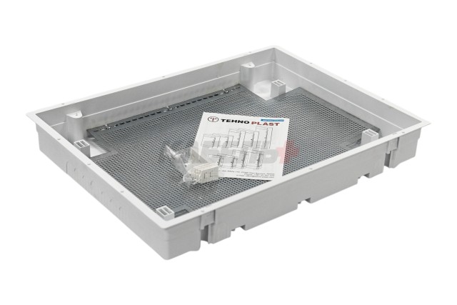U3x18C IT, Щит встраиваемый мультимедийный, 3 ряда, прозрач. дверца, IP40